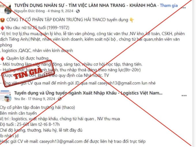 Lừa đảo tuyển dụng việc làm online